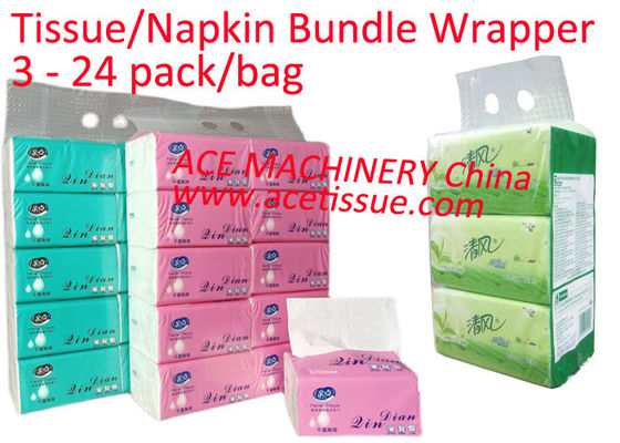 Fully Automatic Facial Tissue Packing Line Fault Tracked Napkin Packing Machine