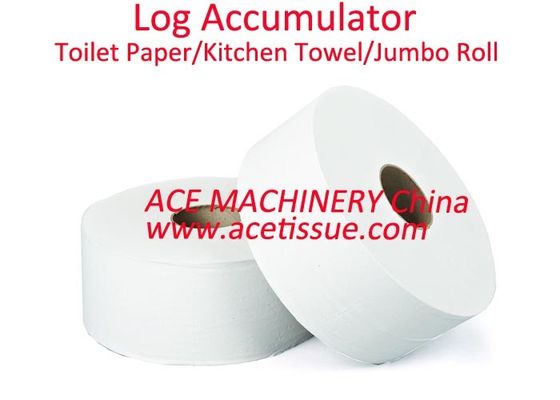Automatic Industrial Roll Log Accumulator For Hand Roll Tissue Diameter 250mm