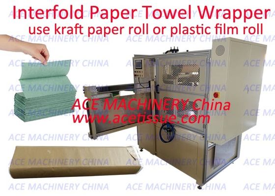 Automatische interfold hand papieren handdoek verpakkingsmachine bundelmachine