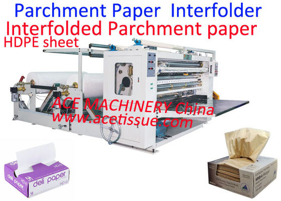 Nonstick Perkamentpapier Interfolder Machine Deli Paper Interfolding Machine 1200mm