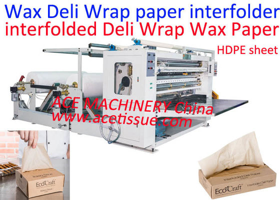 Deli Wrap Vetvrij Papier Interfolder Machine V Fold / Z Fold 10