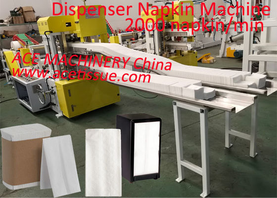 Ontwerp 2 van het de Automaatservet van Lijnentallfold de Machine 2500pc/Min With 2 van Taiwan Kleurendruk