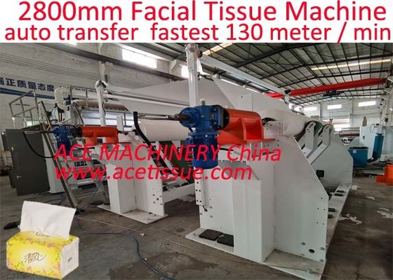 Gezichtsweefselpapiermachine V-vouw tussen elkaar gevouwen tot 3000 mm breed Jumbo Roll