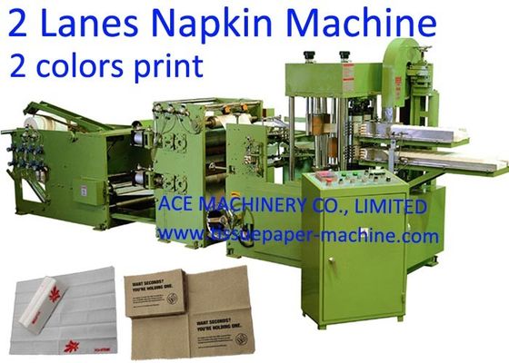 2 stegen Twee Kleurendrukdocument Servet die Machine maken