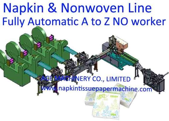 500 Blad/Min 240x240mm Servetproductielijn