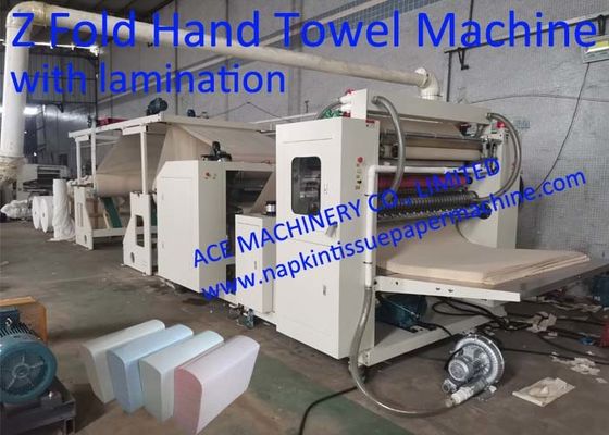 De automatische z-Machine die van de Vouwenkeukenrol met Laminering Z de Machine van de Handhanddoek met Laminering vouwen